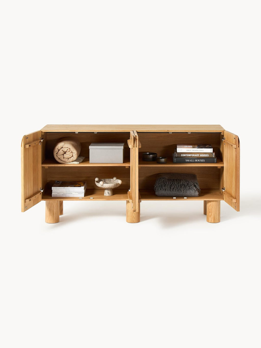 Cadi Sideboard in Oak — Yellow