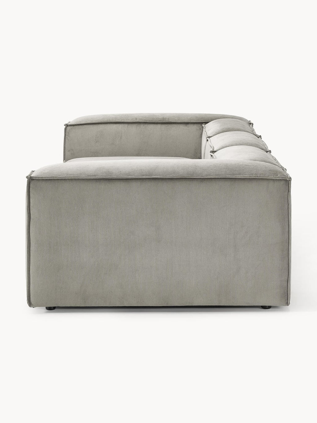 Lennon Modular Sofa (4-seater) in Corduroy — Warm Grey