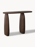 Pamuk Console Table in Mango Wood — Dark Grey