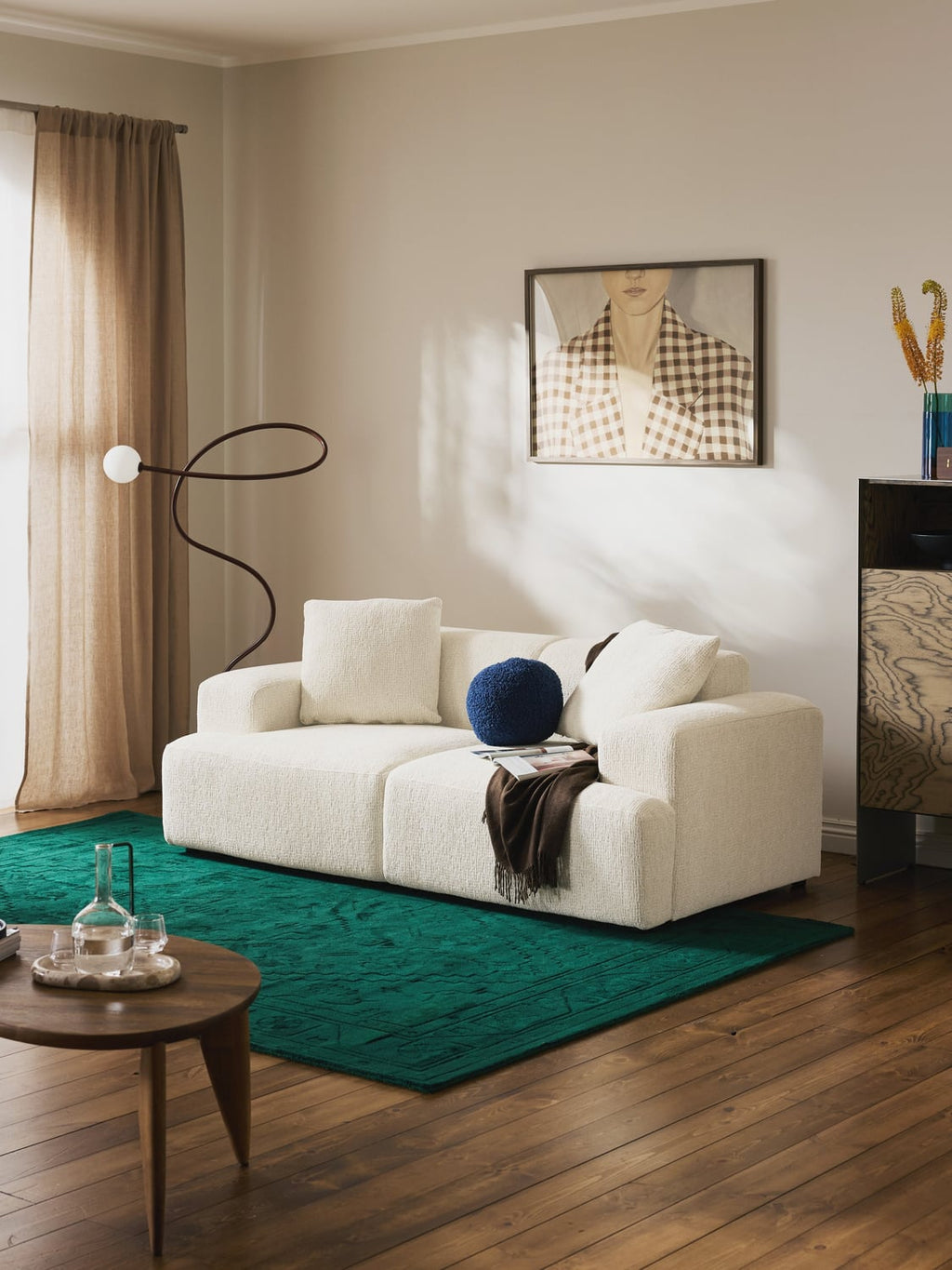 Melva Sofa (2-seater) — Ivory