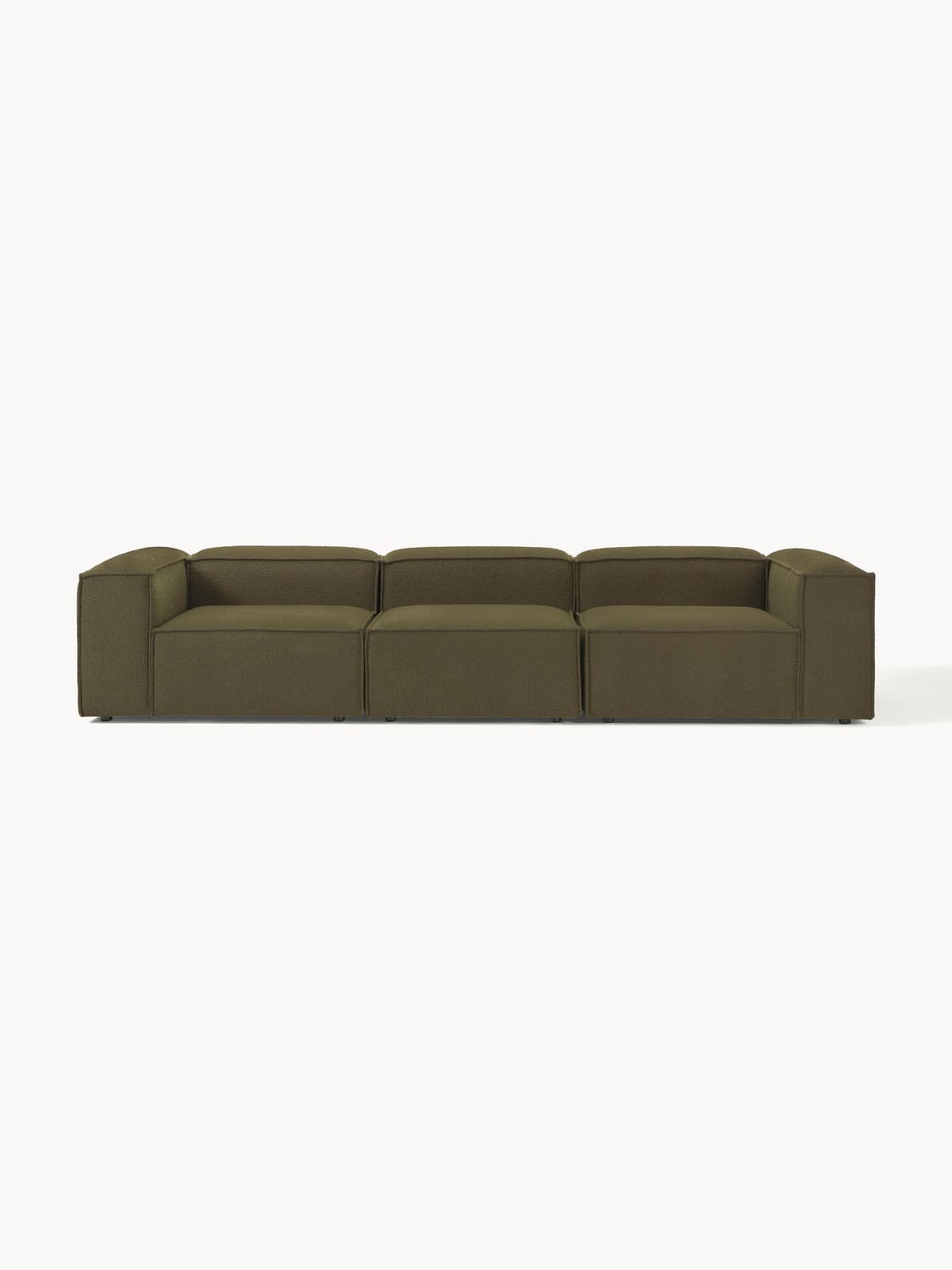 Lennon Modular Sofa (4-seater) in Bouclé — Brown