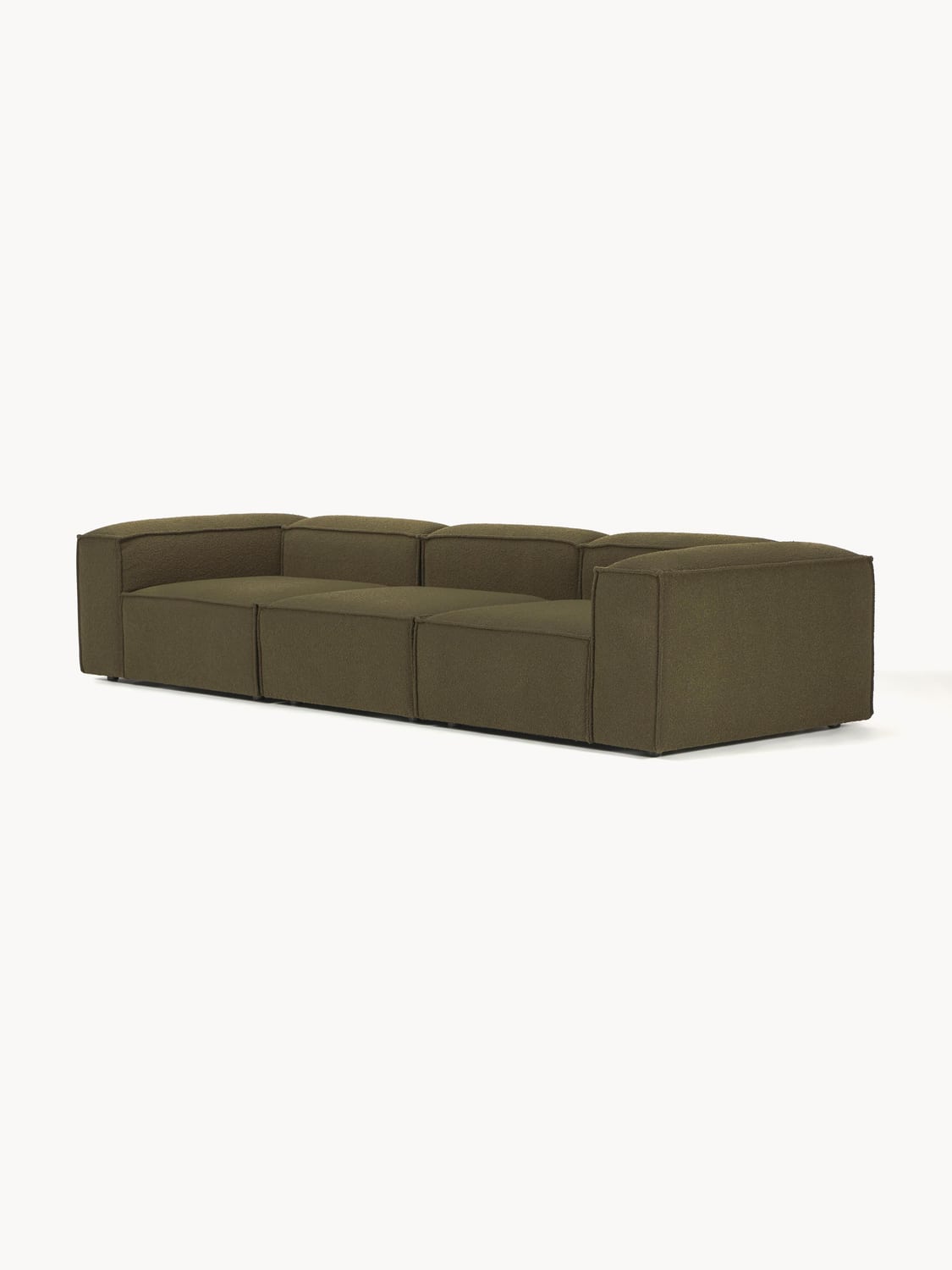 Lennon Modular Sofa (4-seater) in Bouclé — Brown