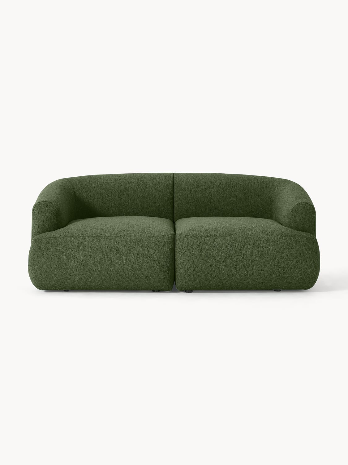 Sofia Modular Bouclé Sofa (2-seater) — Anthracite