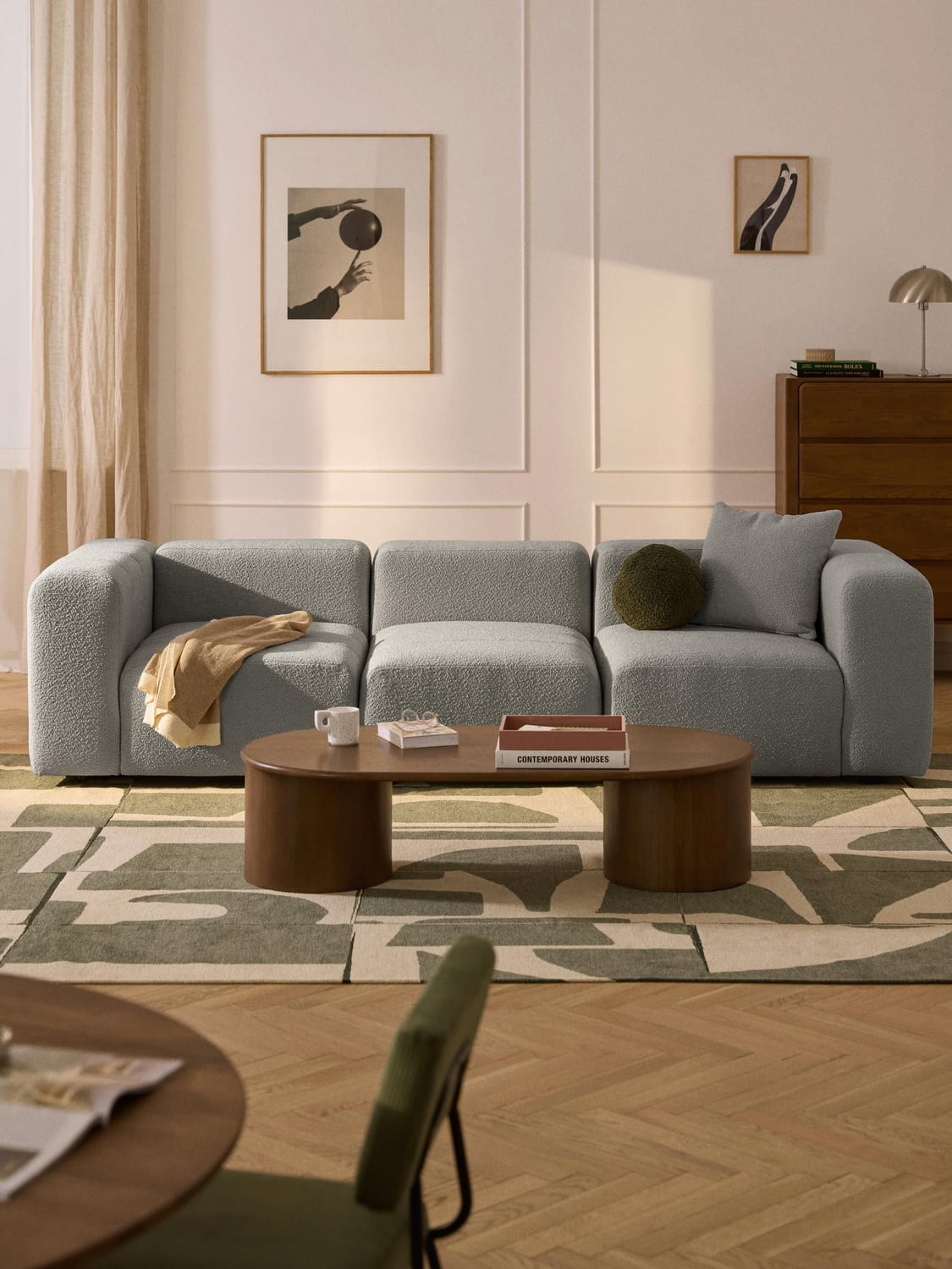 Lena Bouclé Middle Module — Taupe