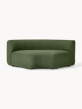 Sofia Round Bouclé Corner Module — Green