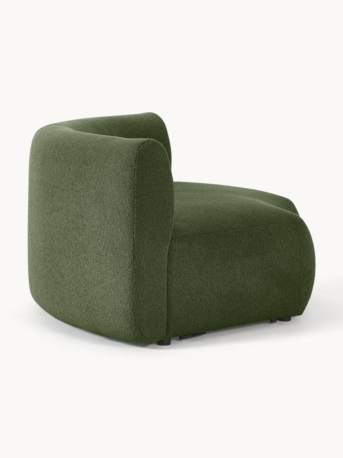 Sofia Round Bouclé Corner Module — Green