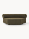 Anton Round Bouclé Corner Module — Anthracite