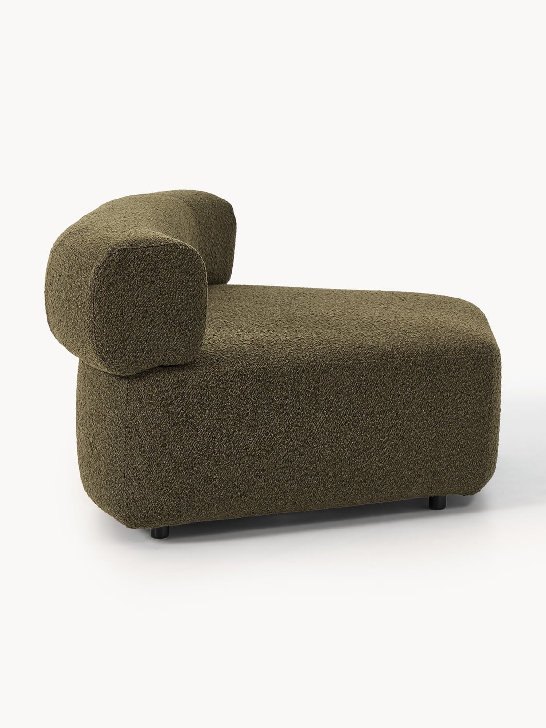 Anton Round Bouclé Corner Module — Anthracite