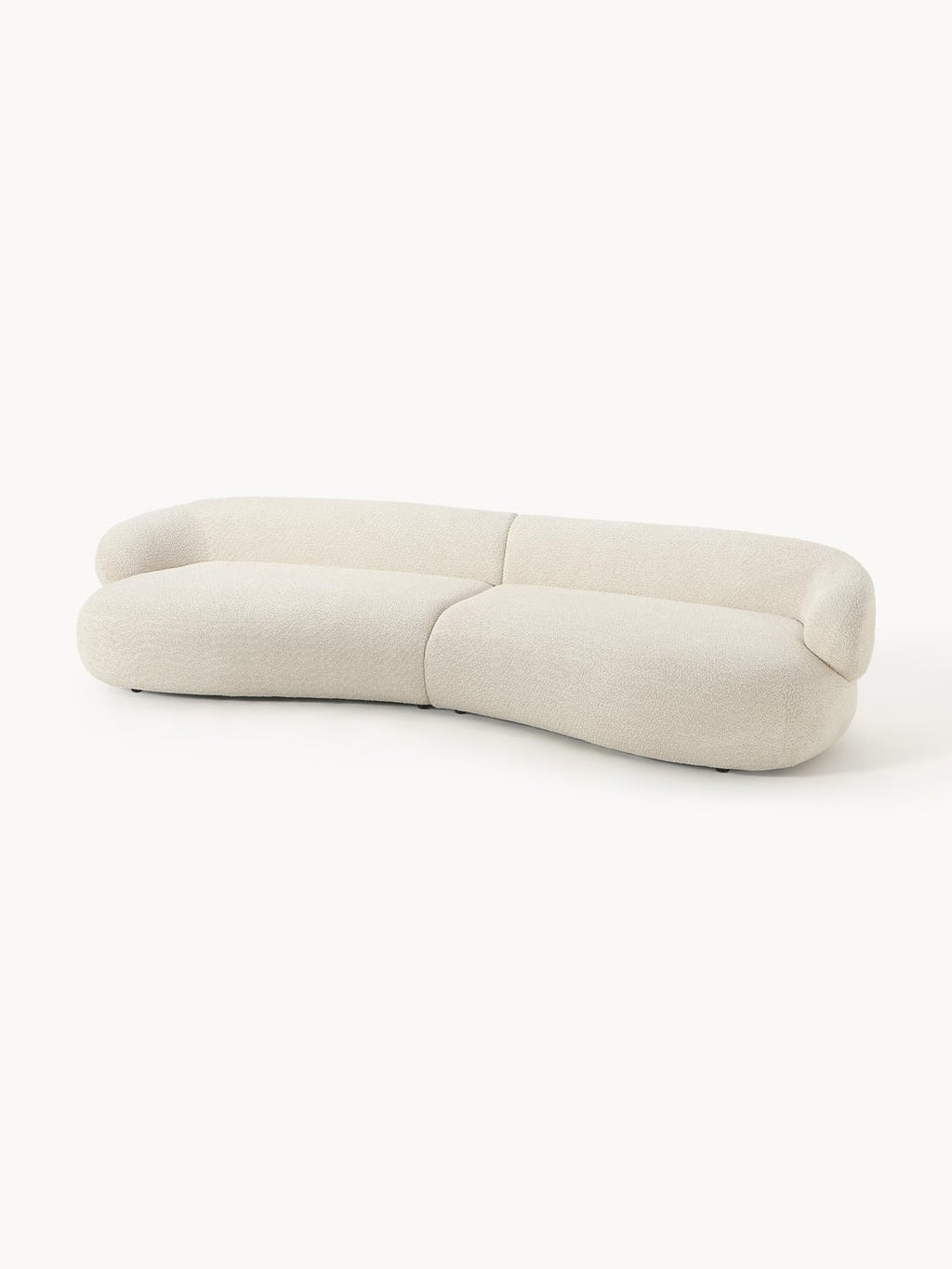 Alba Sofa (4-seater) in Teddy Bouclé — Off-White