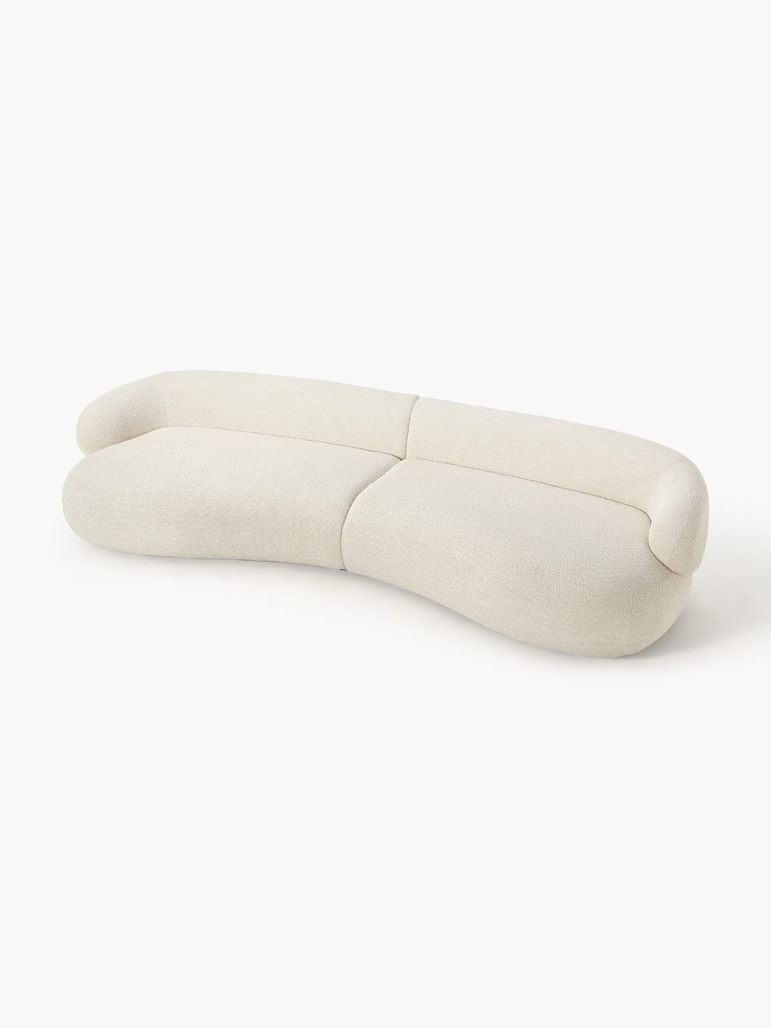 Alba Sofa (4-seater) in Teddy Bouclé — Off-White