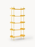 Taru Tall Metal-Shelving Unit — Beige