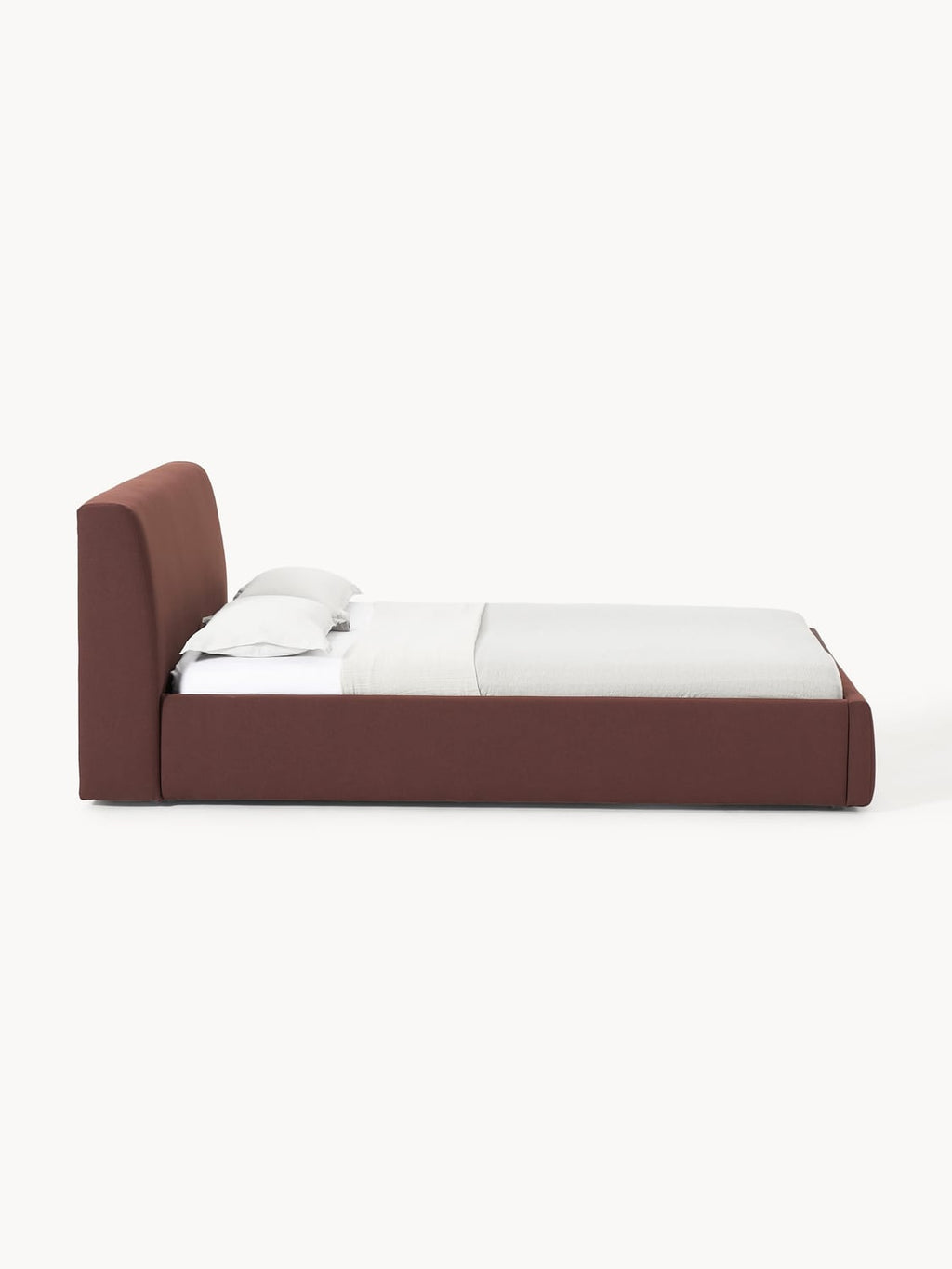 Cloud Upholstered Bed — Taupe