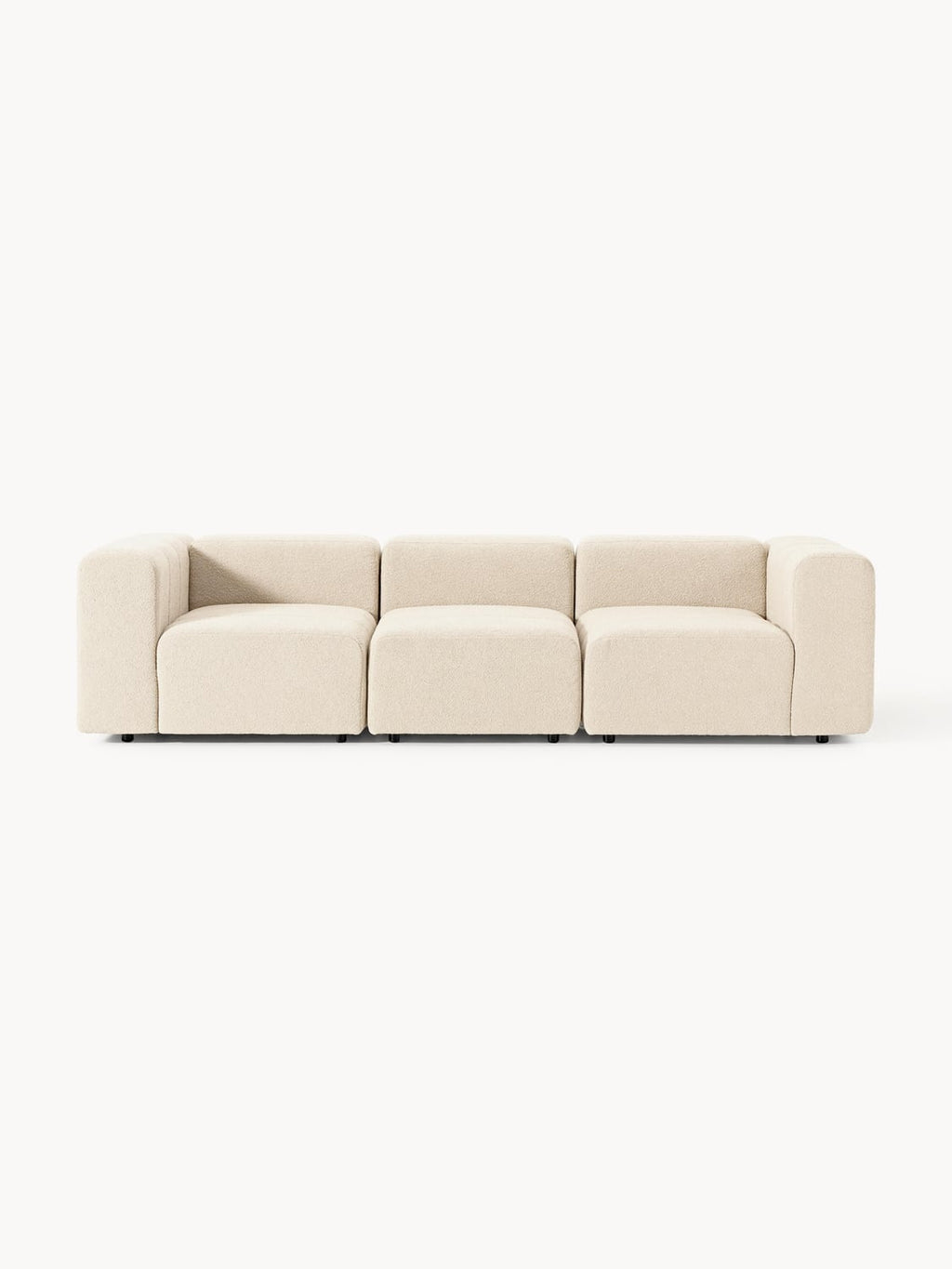 Lena Modular Bouclé Sofa (4-seater) — Blush