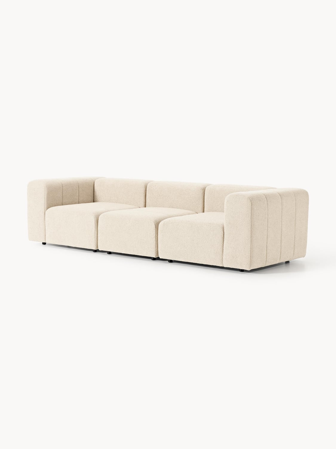 Lena Modular Bouclé Sofa (4-seater) — Blush