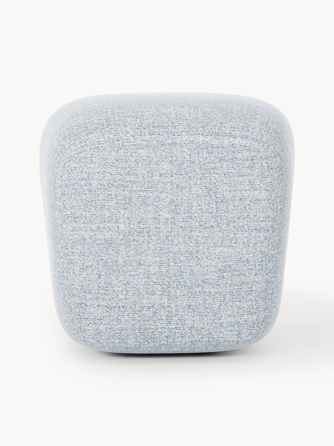 Wolke Tall Bouclé Sofa Ottoman — Pearl Grey