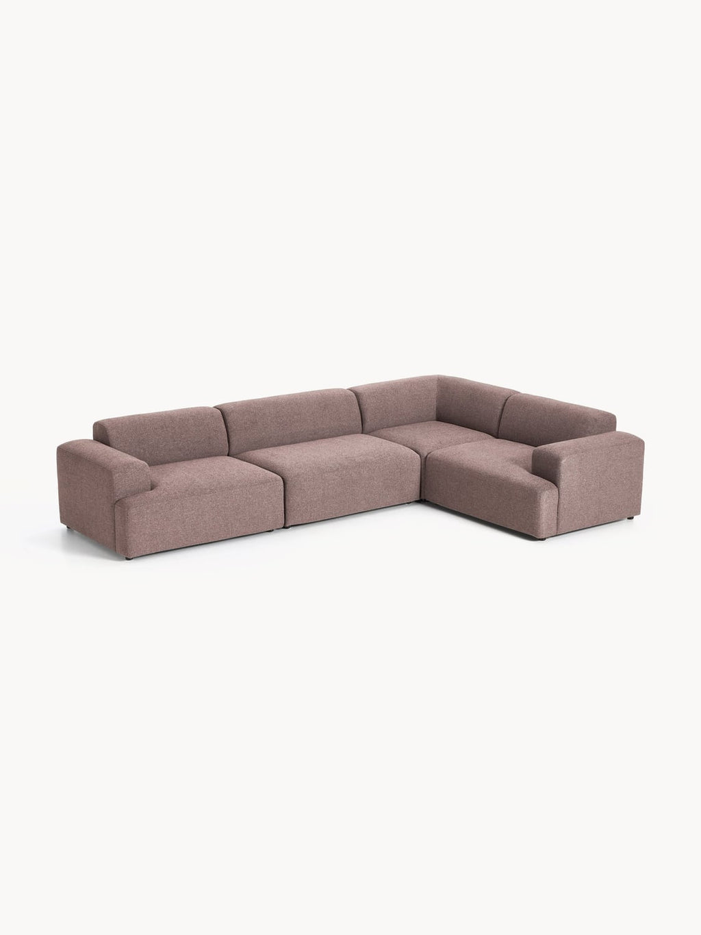 Melva Large Corner Sofa (4-seater) — Taupe