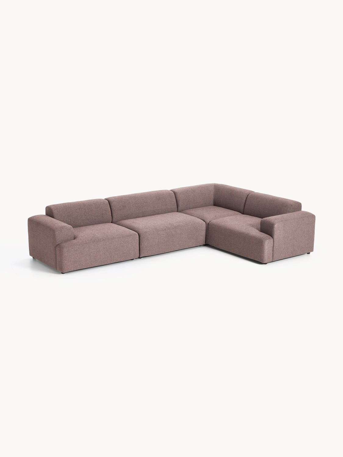Melva Large Corner Sofa (4-seater) — Taupe