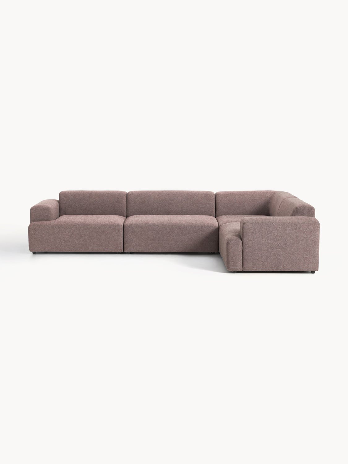 Melva Large Corner Sofa (4-seater) — Taupe