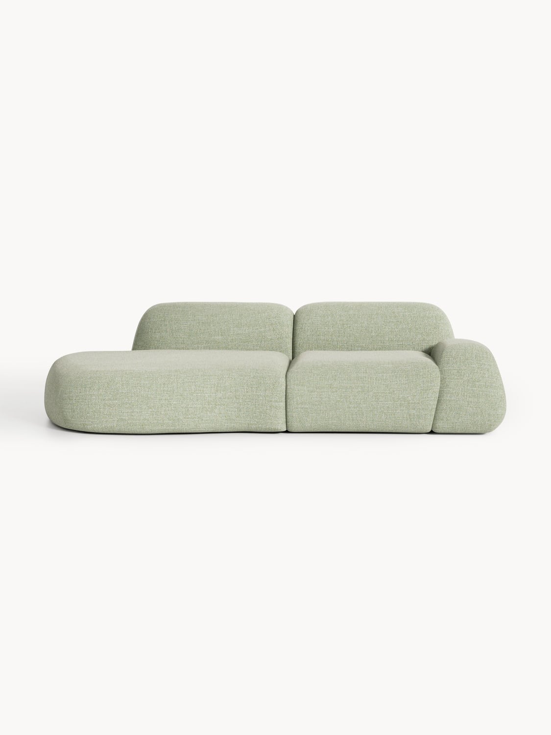 Wolke Modular Bouclé-Chaise (3-seater) — Oatmeal