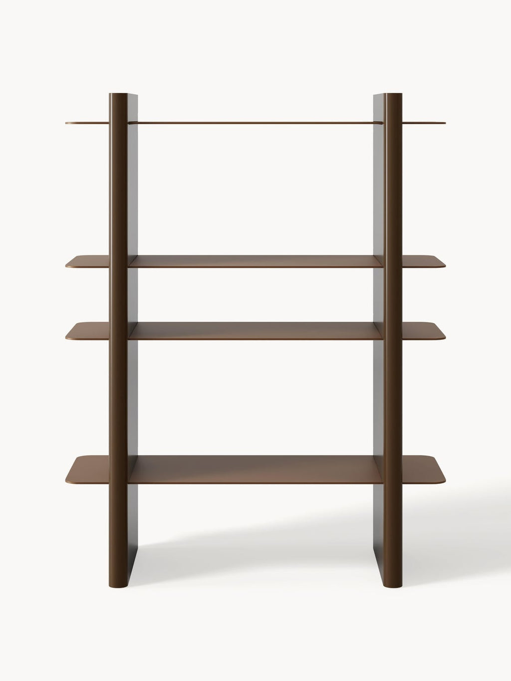 Rami Shelving Unit with Metal Elements — Slate Grey