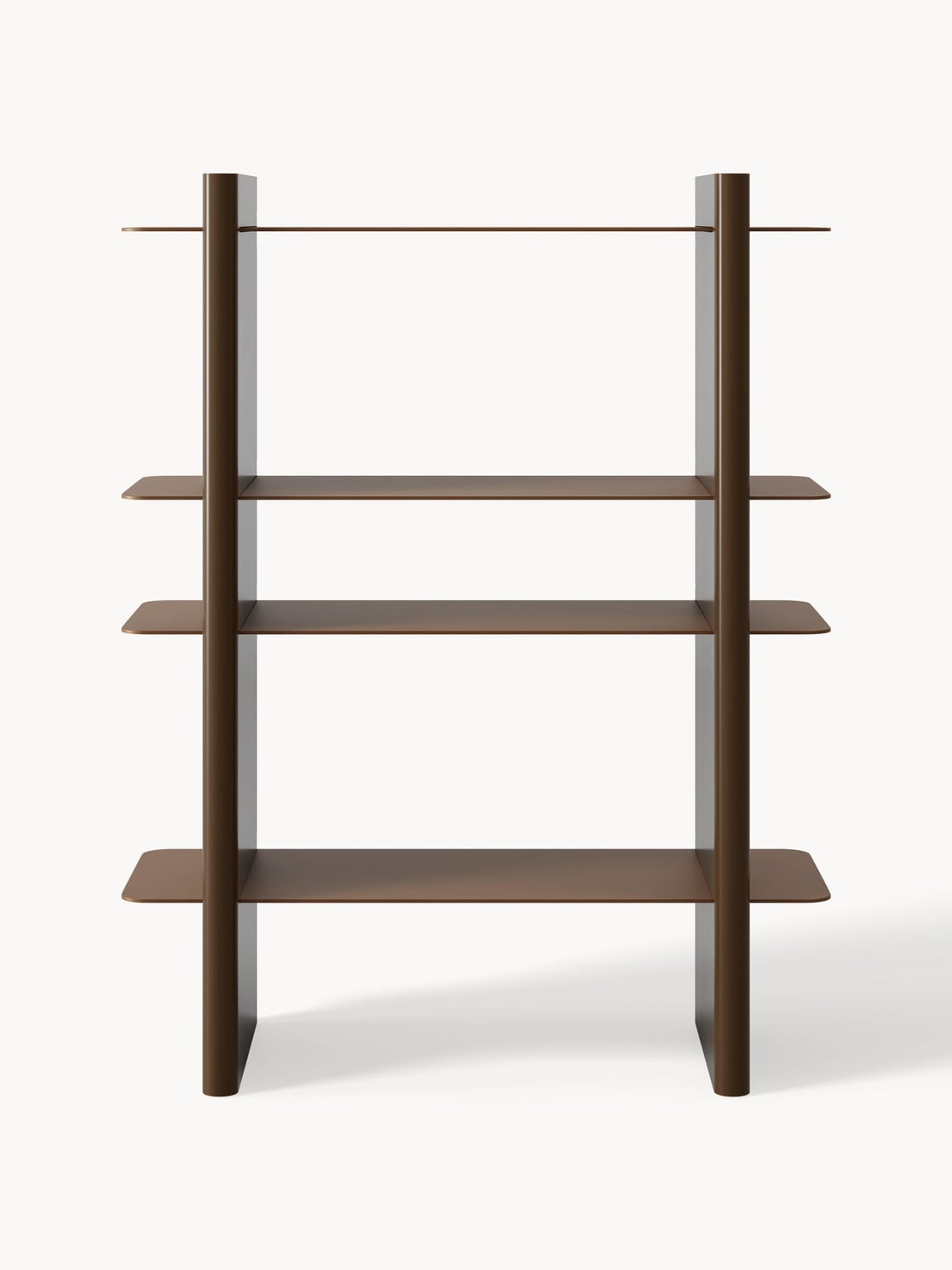 Rami Shelving Unit with Metal Elements — Slate Grey