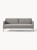 Fluente Velvet-Sofa (3-seater) — Stone Grey