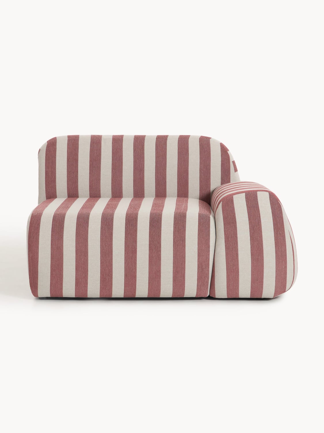 Wolke Striped Corner Module — Greige
