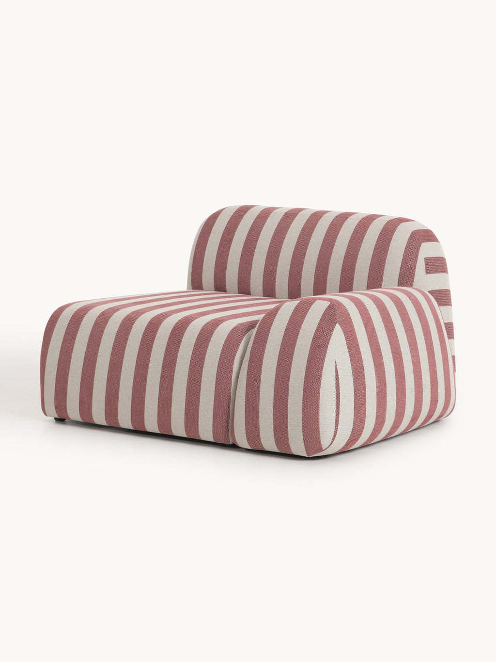Wolke Striped Corner Module — Greige