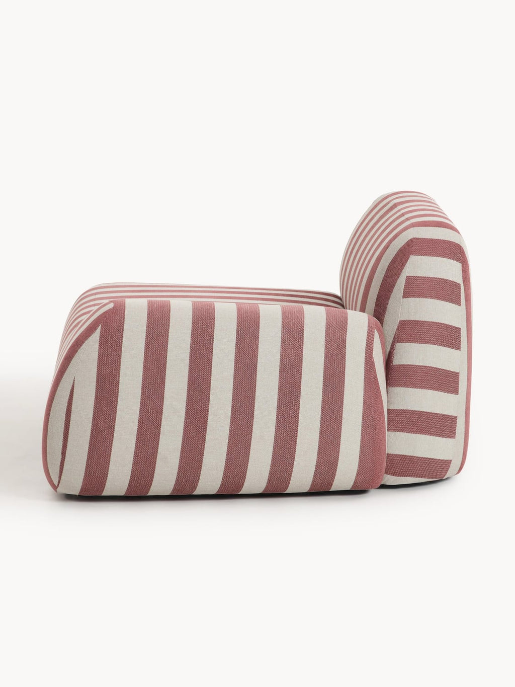 Wolke Striped Corner Module — Greige