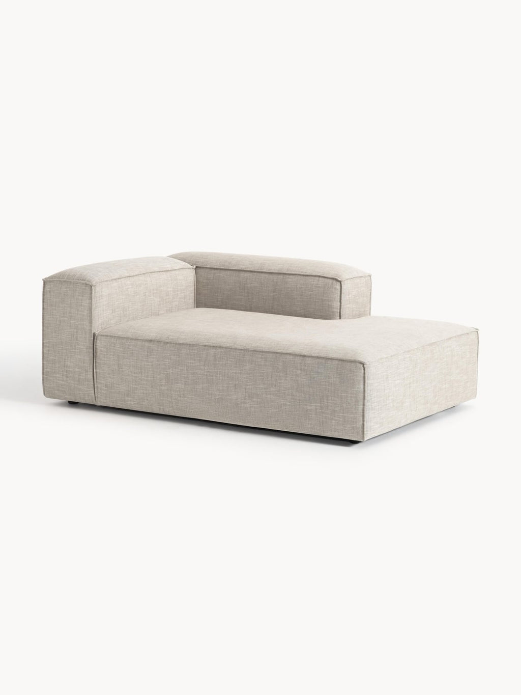 Lennon Ottoman Corner Module in Linen Blend — Oatmeal