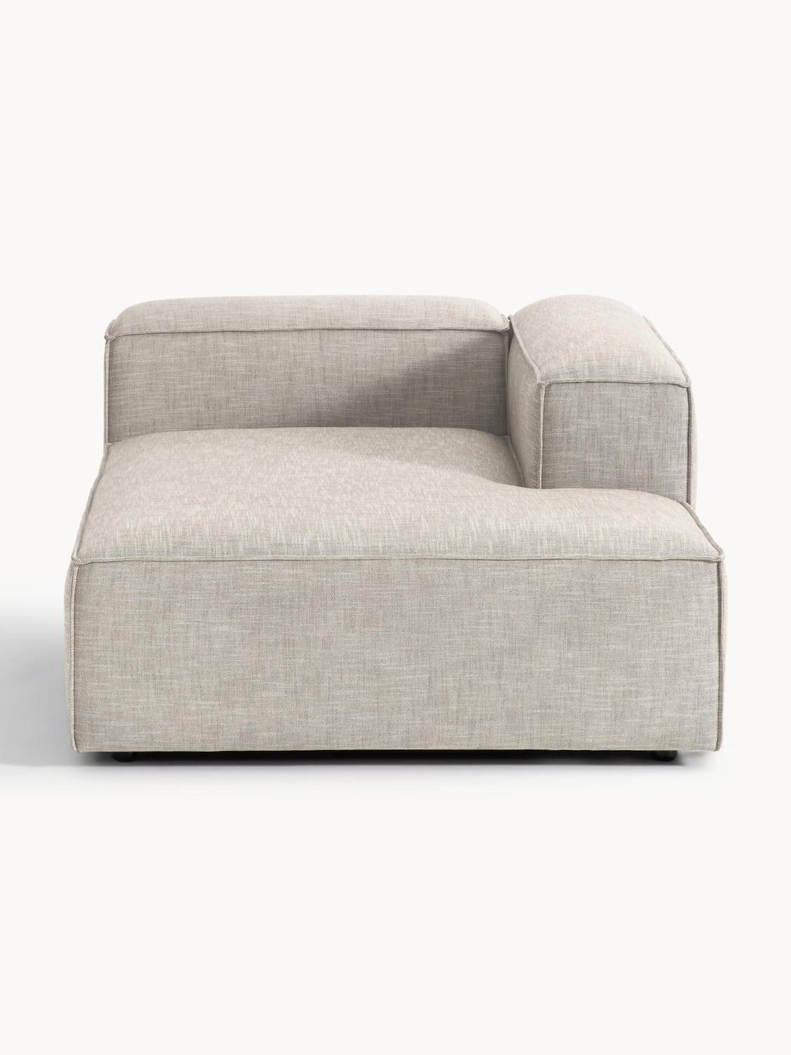 Lennon Ottoman Corner Module in Linen Blend — Oatmeal
