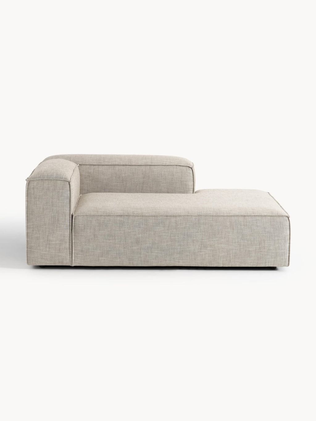 Lennon Ottoman Corner Module in Linen Blend — Oatmeal