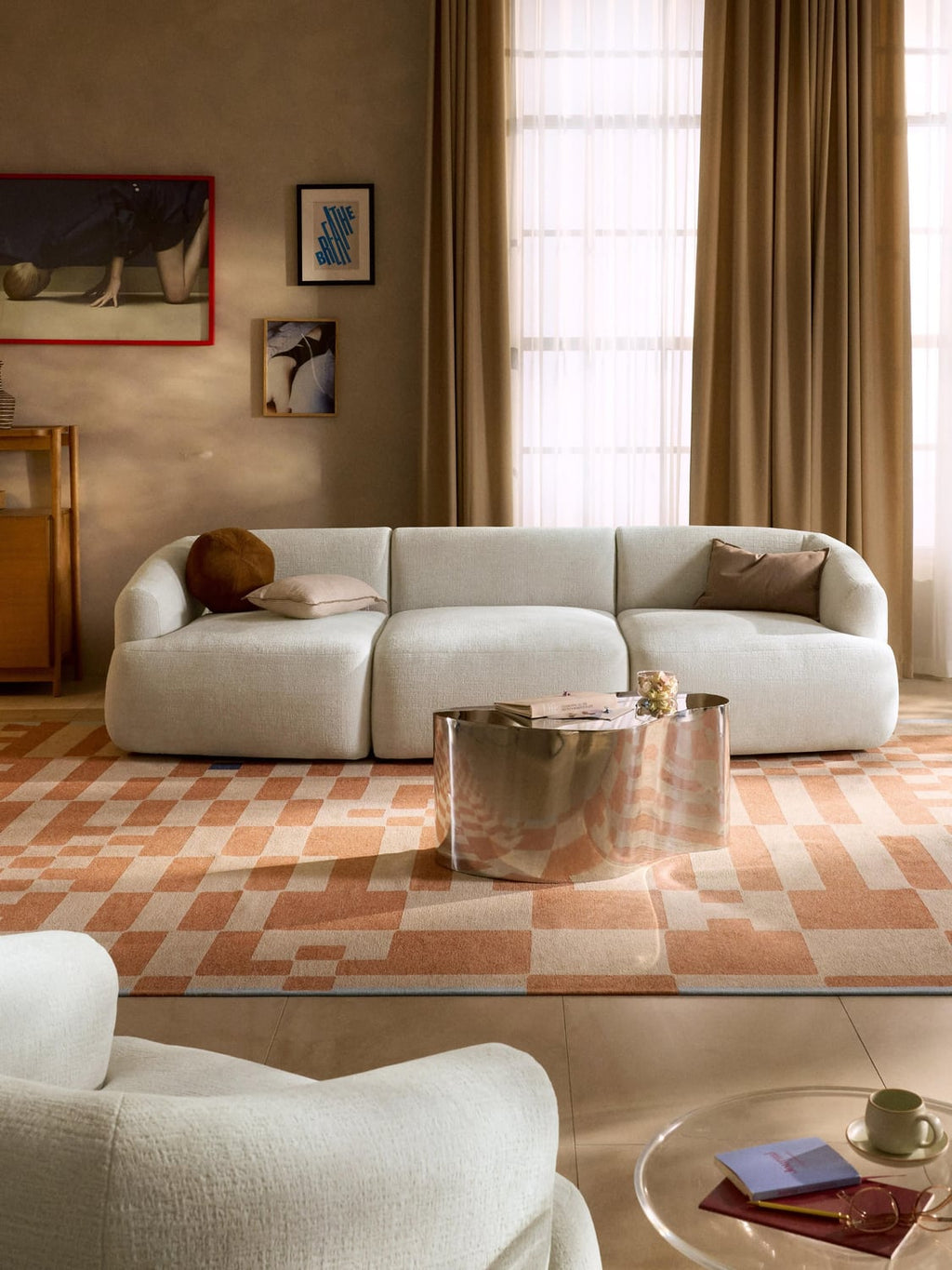 Sofia Modular Sofa (3-seater) — Light Grey