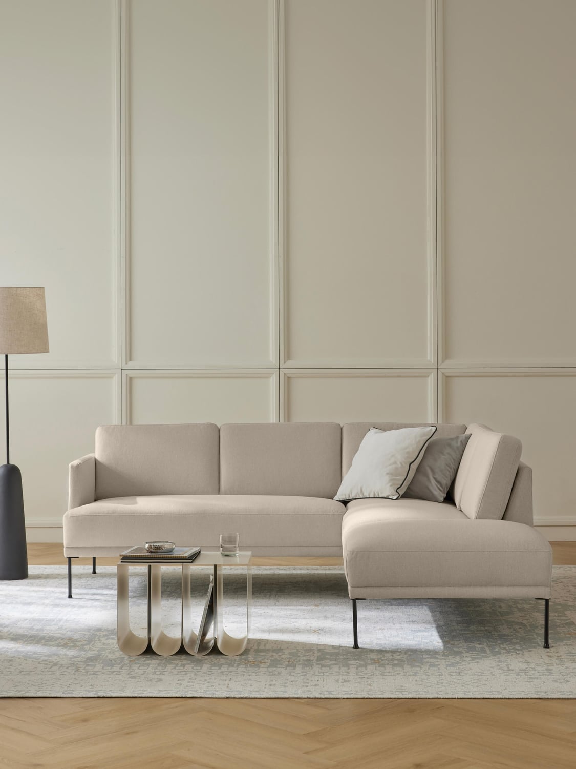 Fluente Corner Sofa — Oatmeal