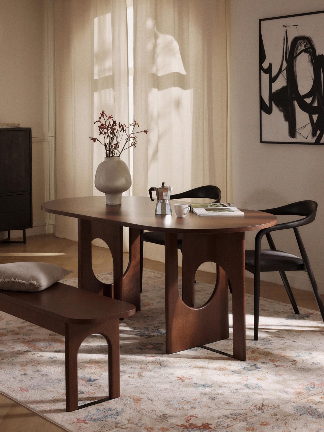 Apollo Oval Dining Table, in various sizes — Dark Grey