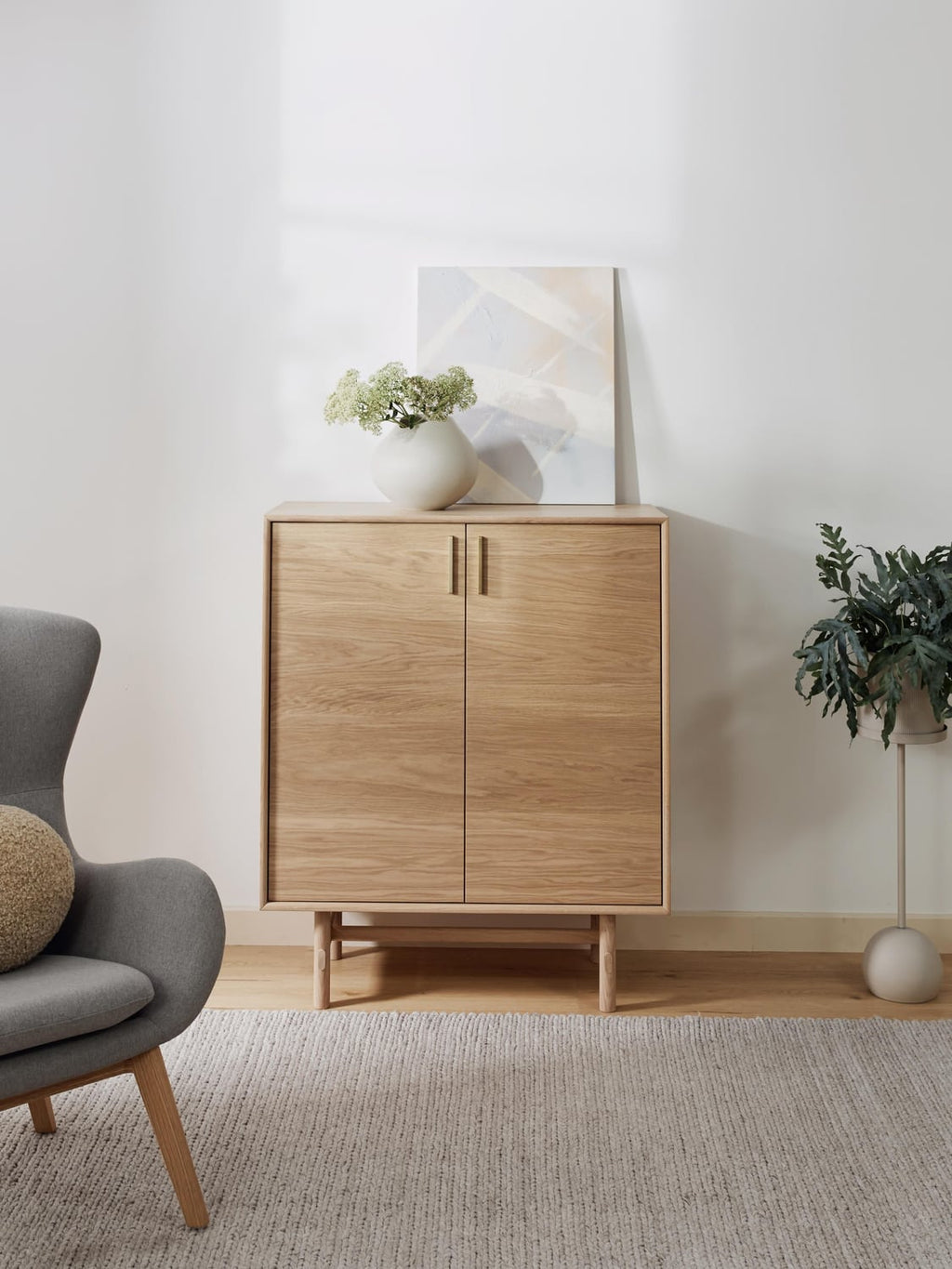 Diana Highboard in Oak — Sand