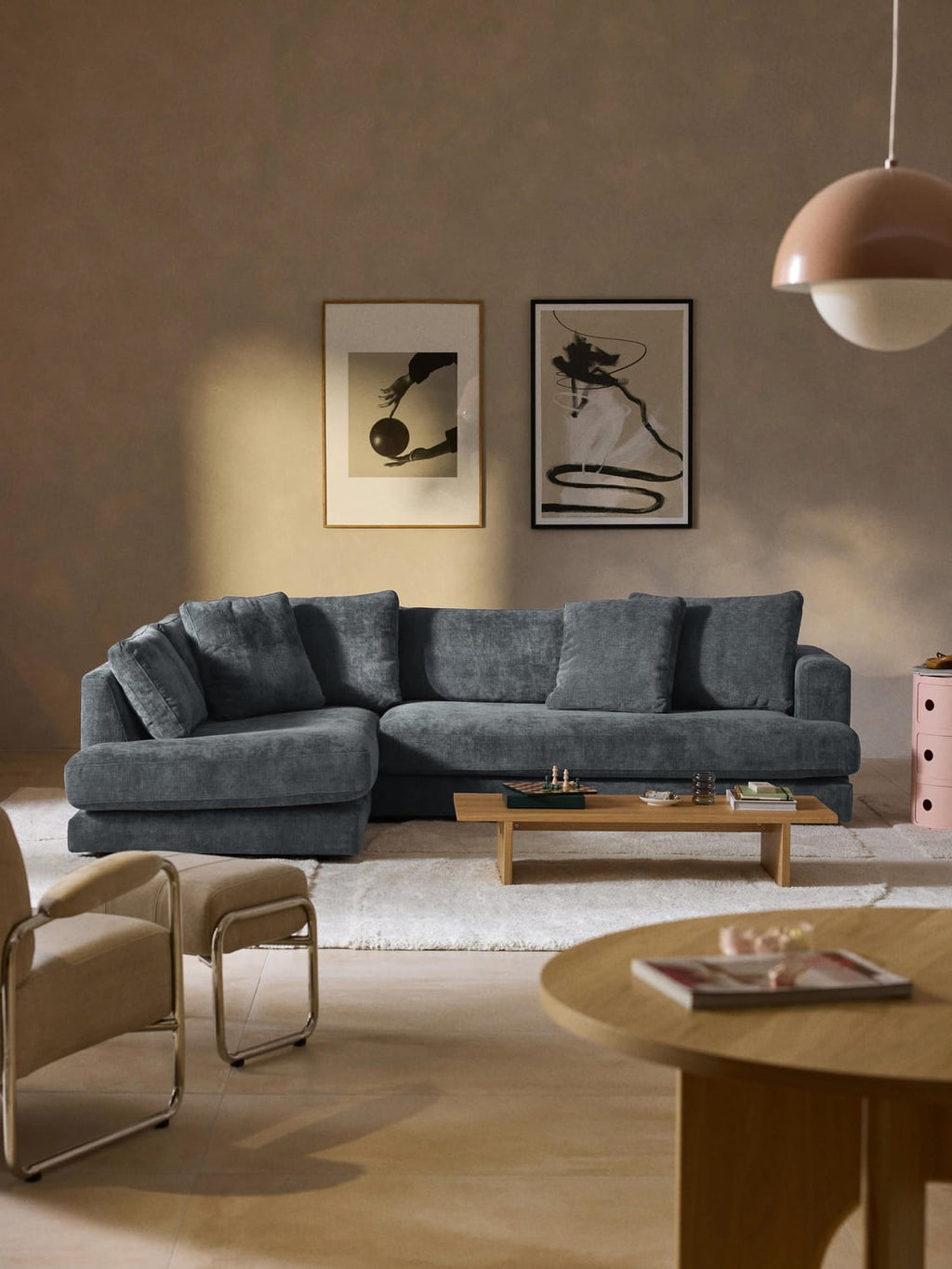 Tribeca Corner Sofa — Slate Grey