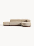 Natalie Modular Corner Sofa in Teddy Bouclé — Warm Grey