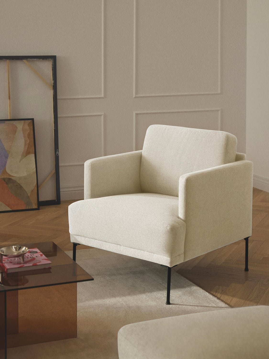 Fluente Armchair — Off-White