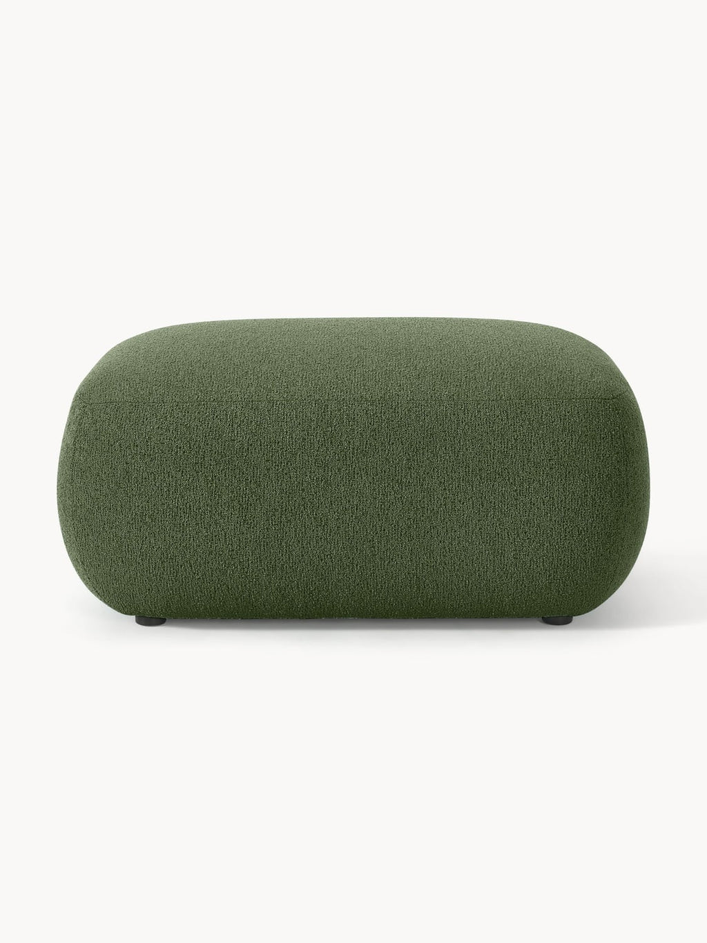 Sofia Bouclé Ottoman — Green