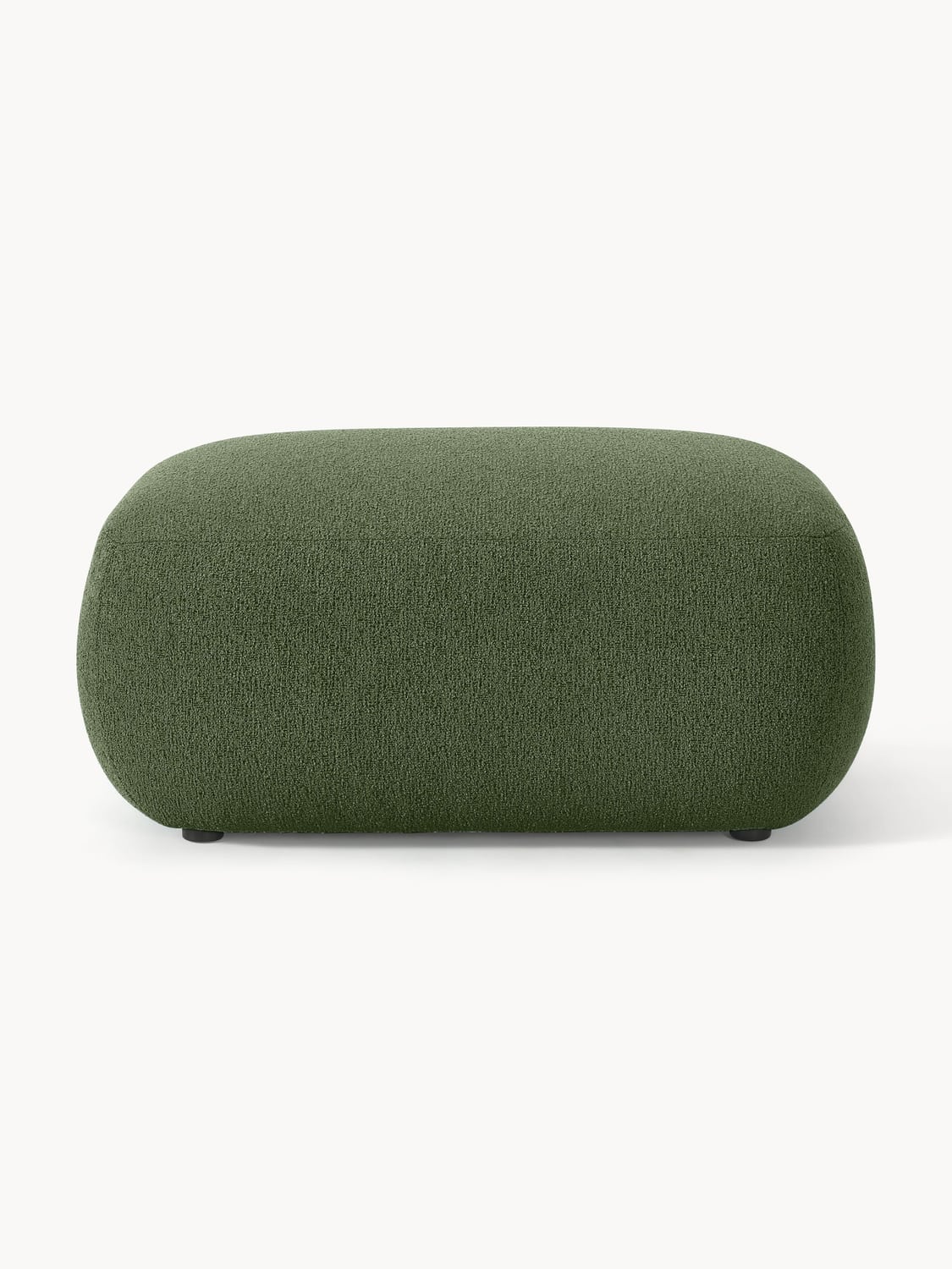 Sofia Bouclé Ottoman — Green