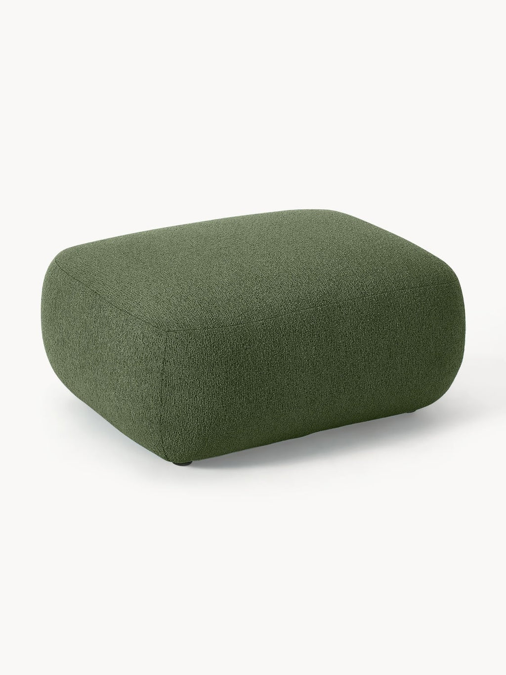 Sofia Bouclé Ottoman — Green