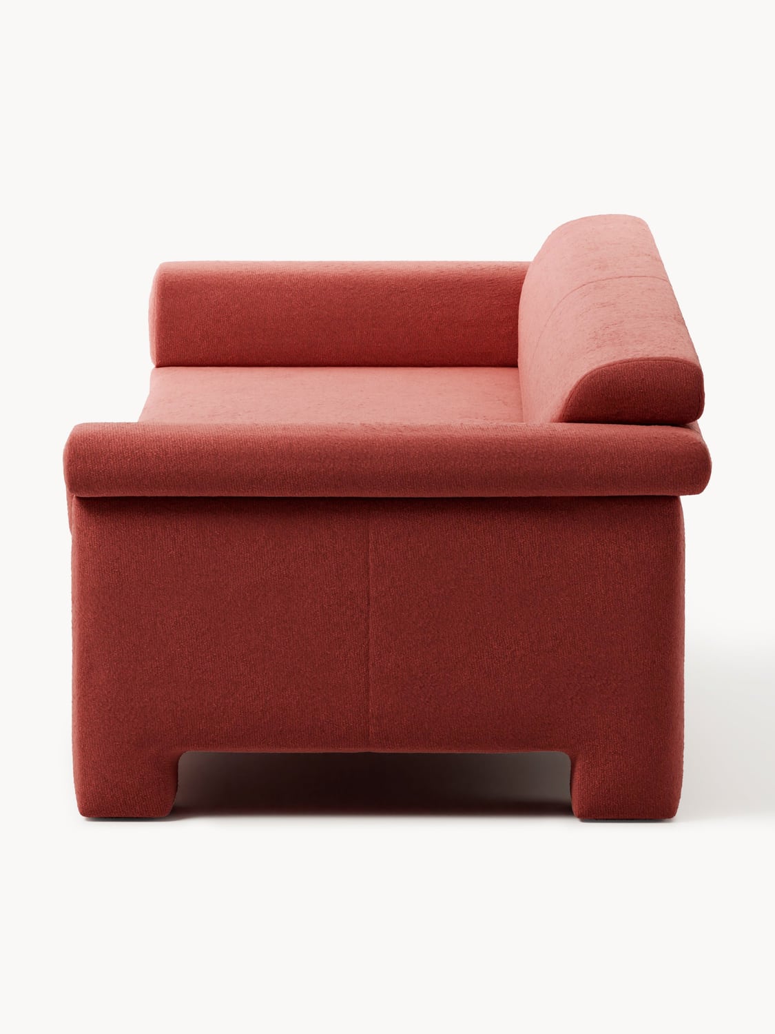 Atlas Bouclé Sofa (4-seater) — Terracotta