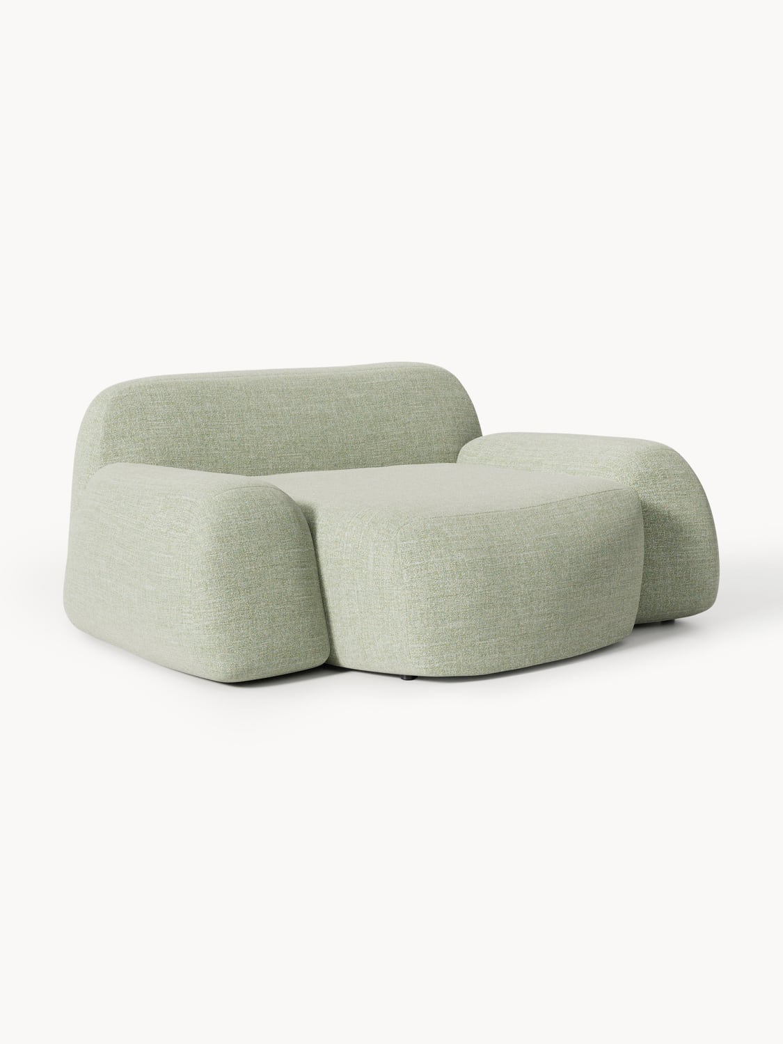 Wolke Bouclé-XL-Lounge Chair — Oatmeal