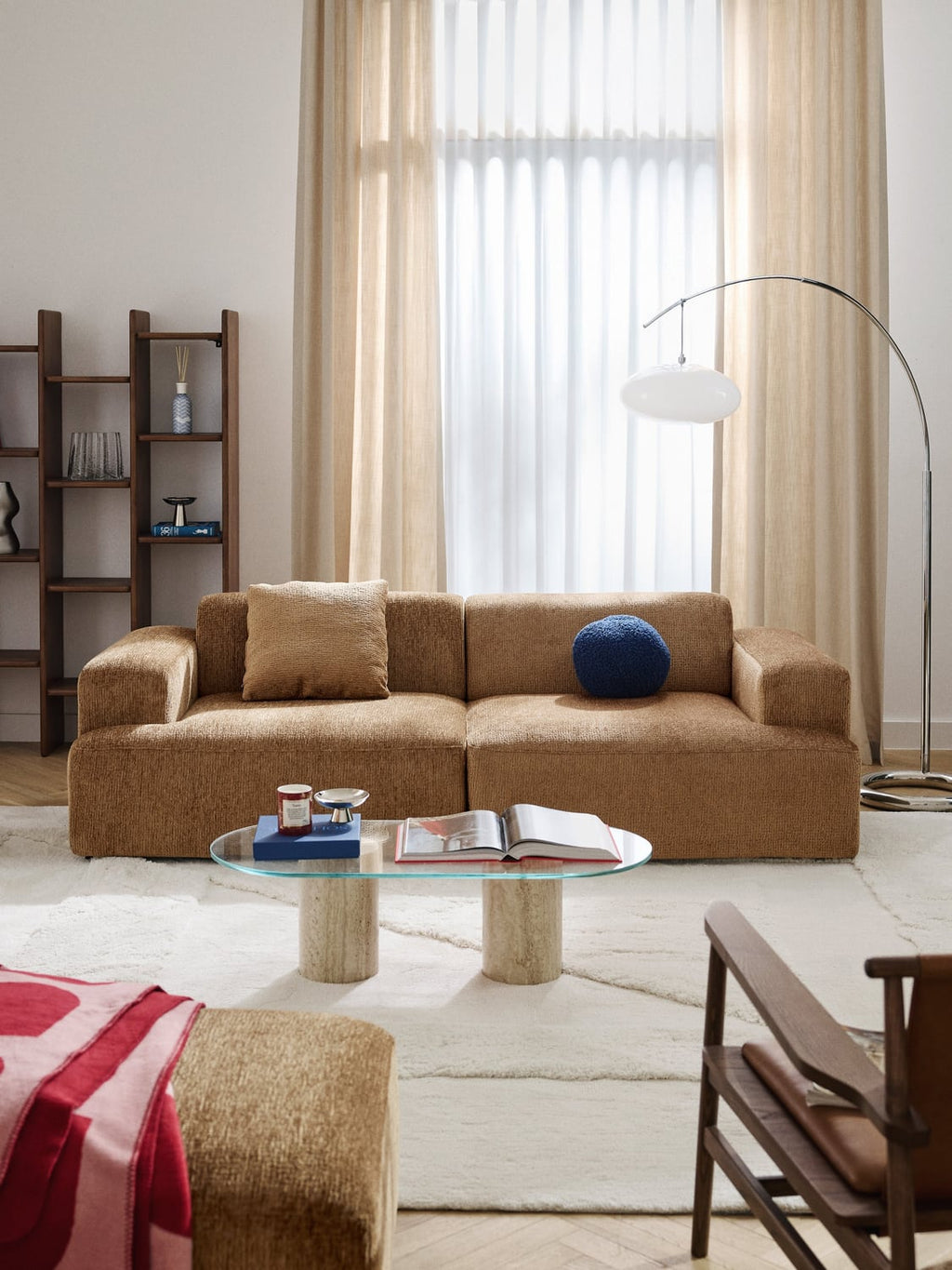 Melva Sofa (3-seater) — Camel
