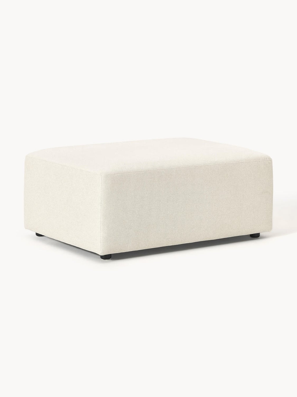 Melva Ottoman, B 99 x T 72 cm — Off-White