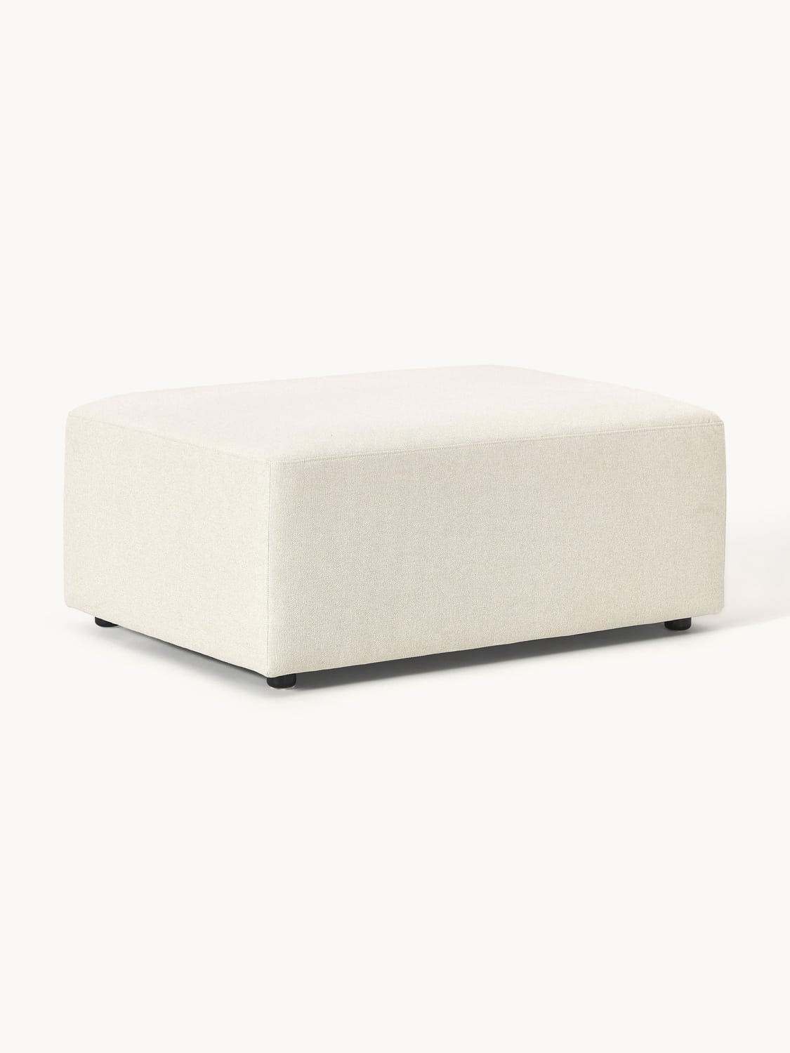 Melva Ottoman, B 99 x T 72 cm — Off-White