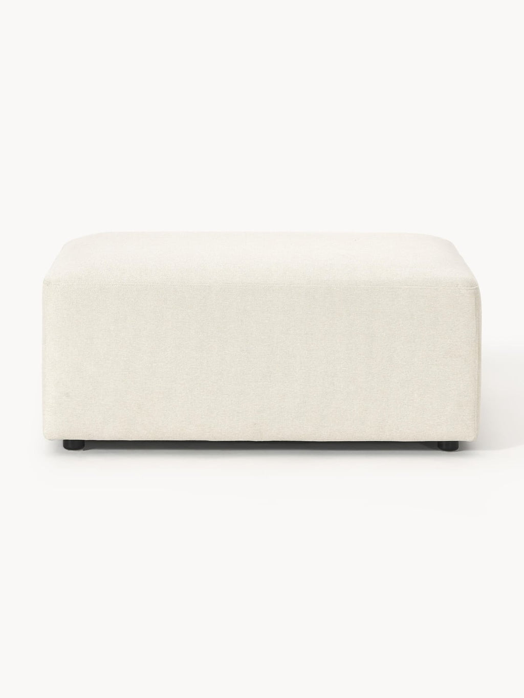 Melva Ottoman, B 99 x T 72 cm — Off-White
