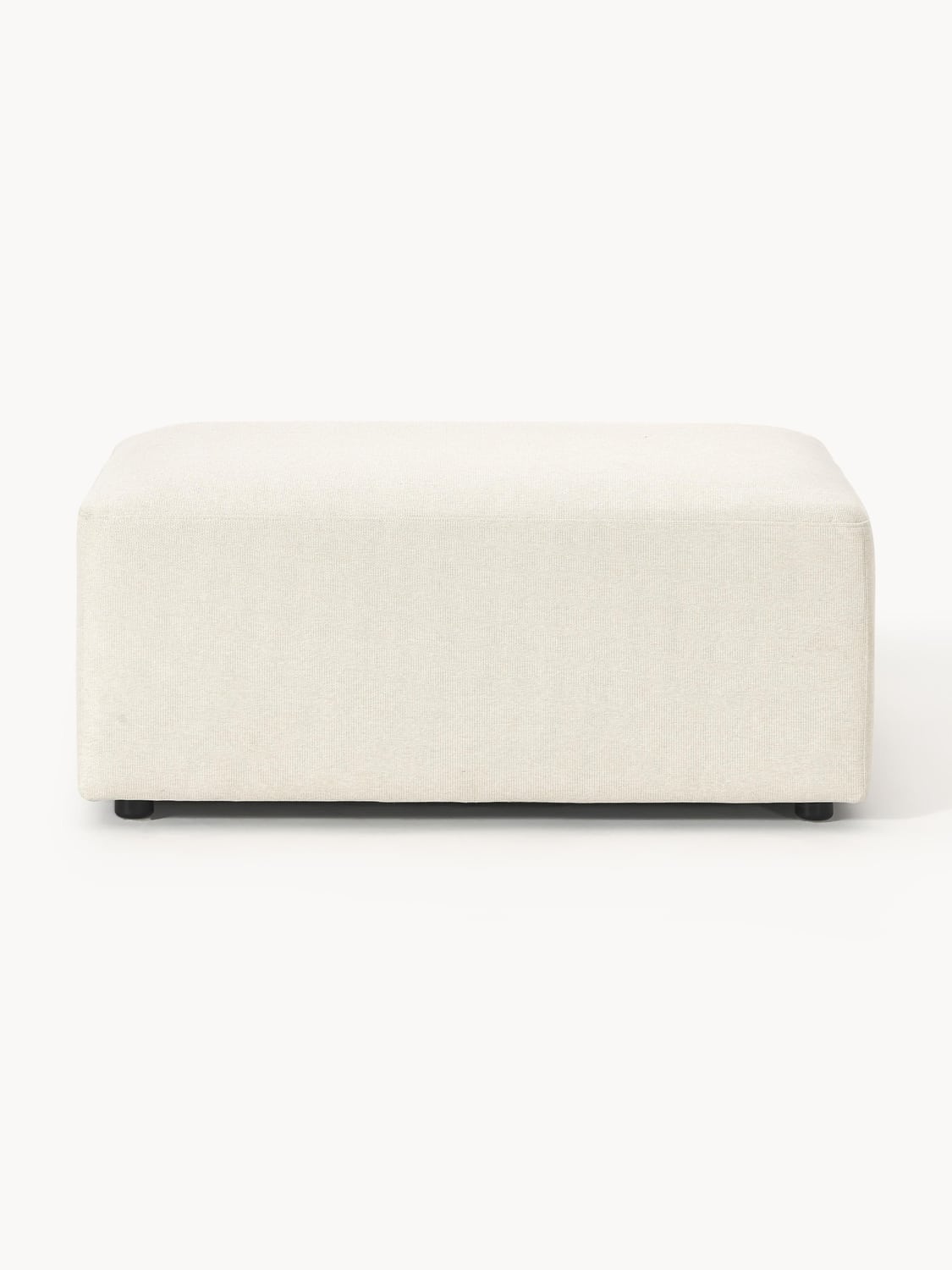 Melva Ottoman, B 99 x T 72 cm — Off-White