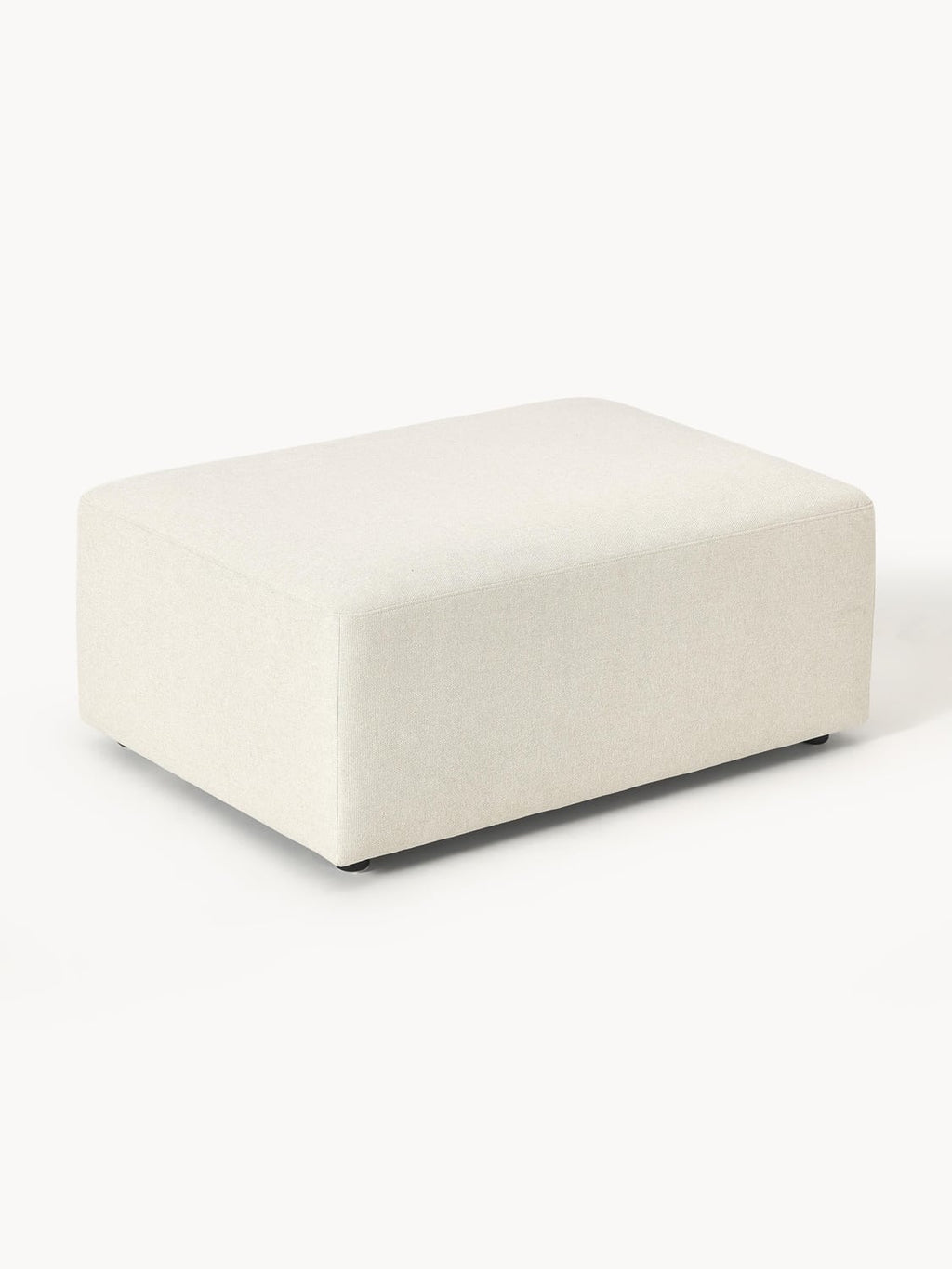Melva Ottoman, B 99 x T 72 cm — Off-White